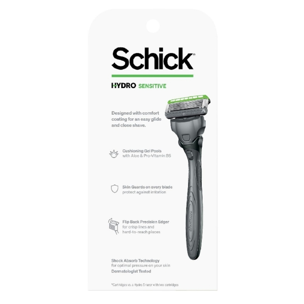 🐢2/$15 Schick Hydro Sensitive 5-Blade Razor + 3 Razor Blade Refills - Picture 7 of 14